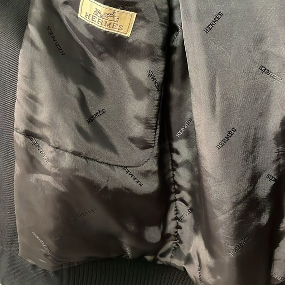 Men's Hermes Black Jacket Like New condition size 48 - Picture 5 of 8